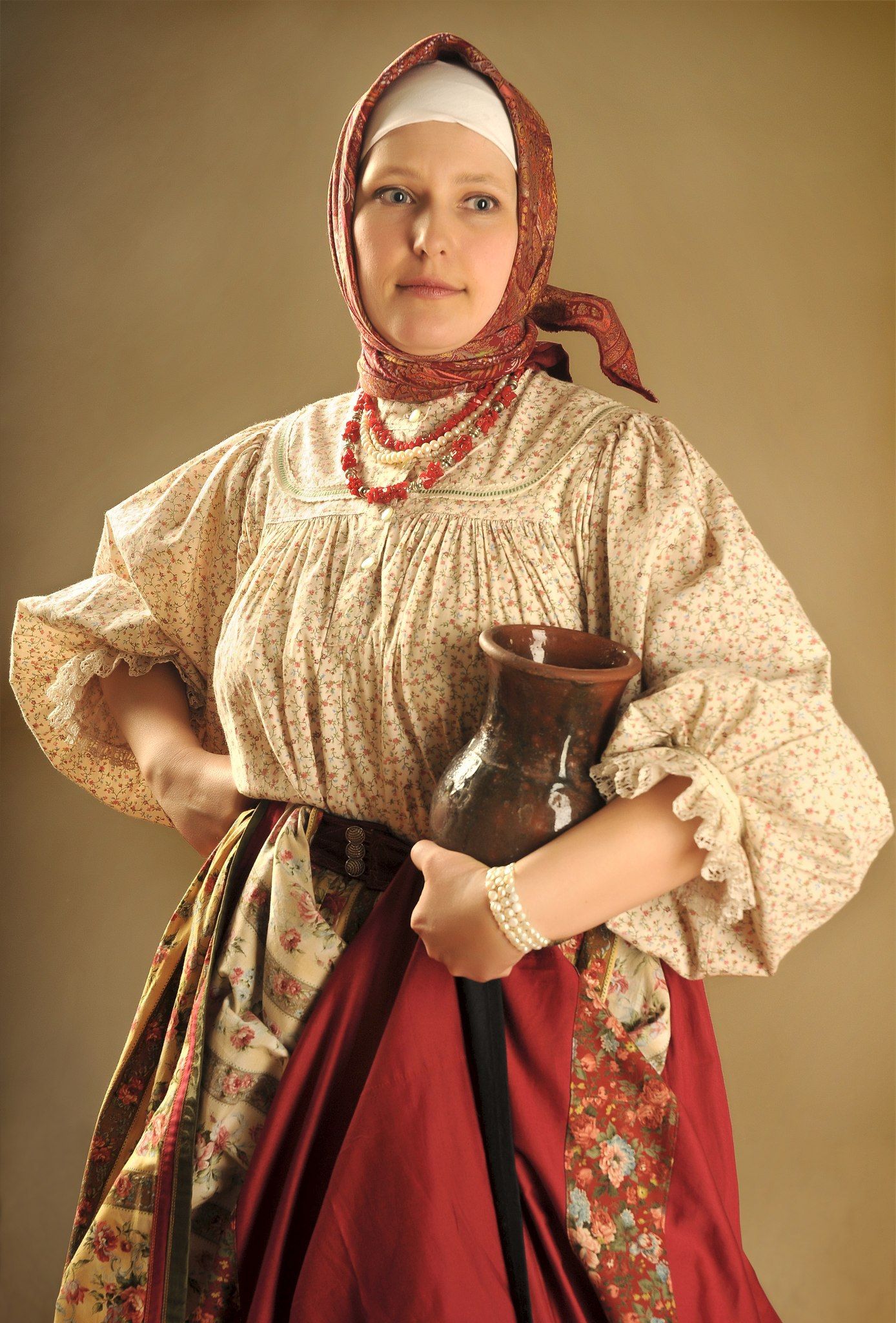 Girls in Slavic costumes in Zhaotong